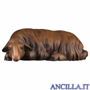 Pecora scura che dorme Cometa serie 25 cm