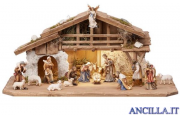 Presepio Kostner Capanna Alpina con illuminazione - 17 pezzi