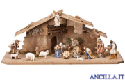 Presepio Kostner Capanna Notte Santa - 15 pezzi