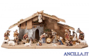 Presepio Kostner Capanna Notte Santa - 24 pezzi