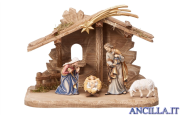 Presepio Kostner Capanna Tirolo per Sacra Famiglia - 7 pezzi (modello 1)