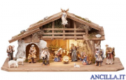 Presepio Mahlknecht Capanna Alpina con illuminazione - 17 pezzi