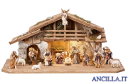 Presepio Rainell Capanna Alpina con illuminazione - 17 pezzi