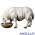 Pecora che beve Ulrich serie 12 cm