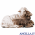 Pecora con agnello sdraiato Ulrich serie 10 cm