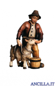 Ragazzo con capra Kostner serie 16 cm