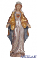 Sacro Cuore di Maria modello 1 anticato oro e argento