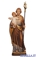 San Giuseppe con Bambino e giglio modello 4 dipinto a olio