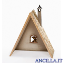 Stalla con tetto in scandole (statuine 13 cm)