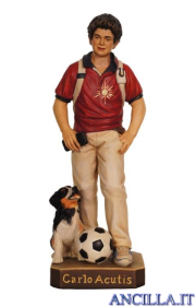 San Carlo Acutis con cane e pallone - sconto 10%