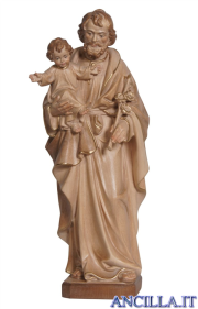 San Giuseppe con Bambino modello 1 brunito 3 colori