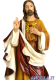 Sacro Cuore di Gesù pasta di legno