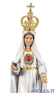 Sacro Cuore di Maria dei pellegrini con corona in metallo e cristalli
