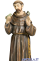 San Francesco d'Assisi con uccelli pasta di legno