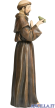 San Francesco d'Assisi con uccelli pasta di legno
