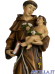 Sant'Antonio da Padova con Bambino Gesù e giglio pasta di legno