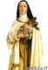 Santa Teresa di Lisieux pasta di legno