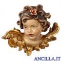 Testa d'Angelo Leonardo con rosa destra