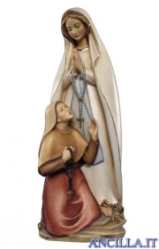 Madonna di Lourdes con Bernadette olio modello 1