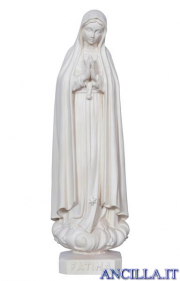 Madonna di Fatima legno naturale non dipinto
