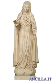 Madonna di Fatima 5a apparizione legno naturale