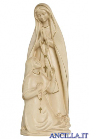 Madonna di Lourdes con Bernadette filo oro