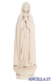 Madonna di Fatima Capelinha legno naturale