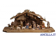 Presepio Kostner Capanna Notte Santa - 14 pezzi