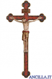Cristo San Damiano su croce oro zecchino barocca