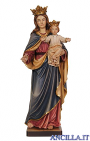Madonna con Bambino e corona olio