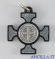 Croce celtica legno nero e smalto argento