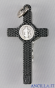 Croce-medaglia di San Benedetto metallo nero e smalto argento