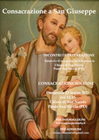 23 marzo a Padova: SOLENNE CONSACRAZIONE A SAN GIUSEPPE