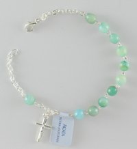 Bracciale Agata verde - pietra naturale