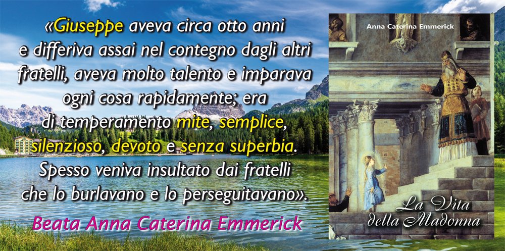 Citazione La vita della Madonna su San Giuseppe