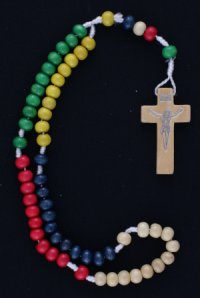 Corona del Rosario missionaria legno