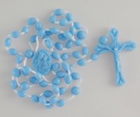Corone del Rosario in plastica su nylon