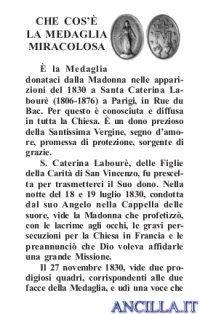 Pieghevole Novena Medaglia miracolosa