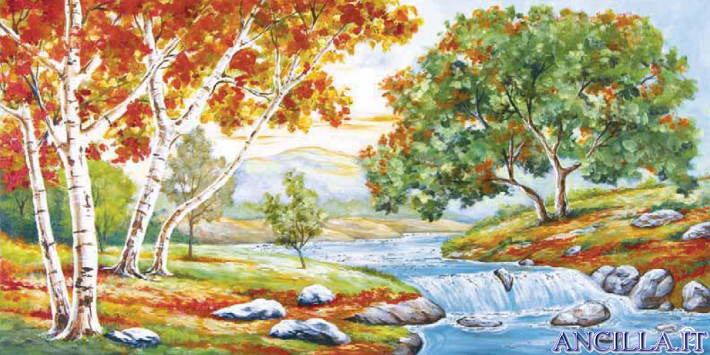 Poesia Della Natura Decorato Su Pannello Piatto